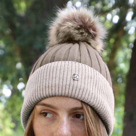 luxury bobble hats for women.